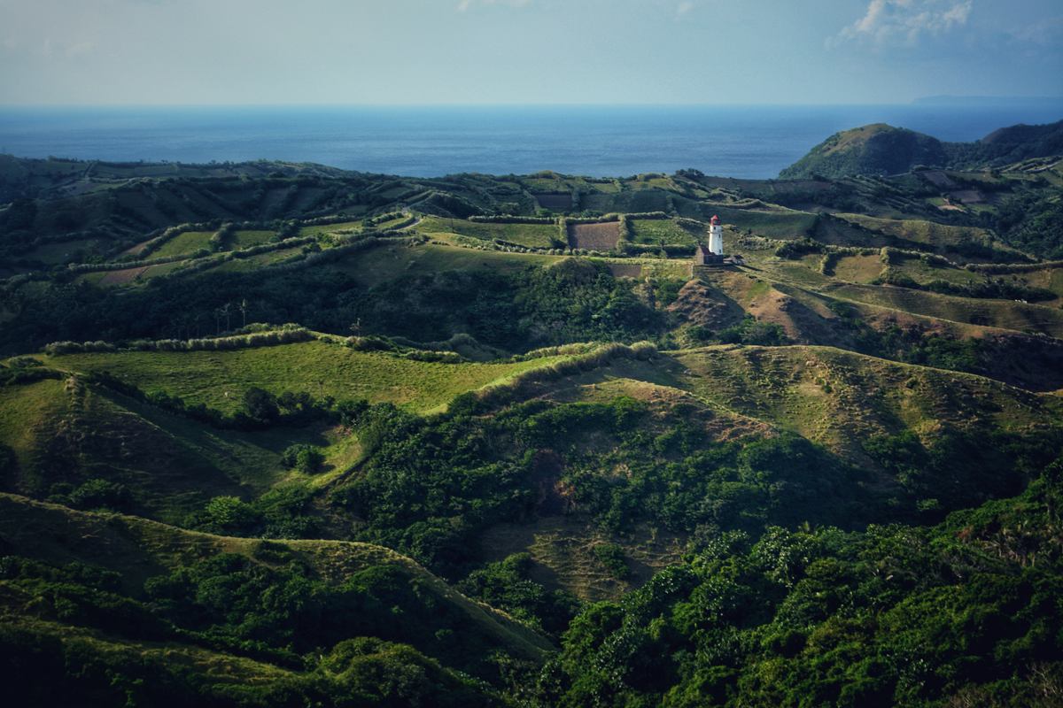 Tayid Lighthouse on the coast of Batanes, overlooking the Philippine Sea.